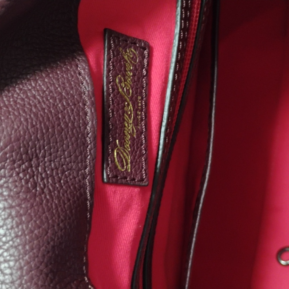 Dooney&burke Maroon Leather Tote Bag - Picture 8 of 8